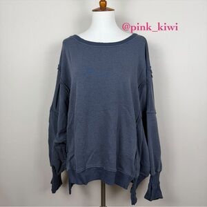 Free People We the Free Camden Navy Sweatshirt